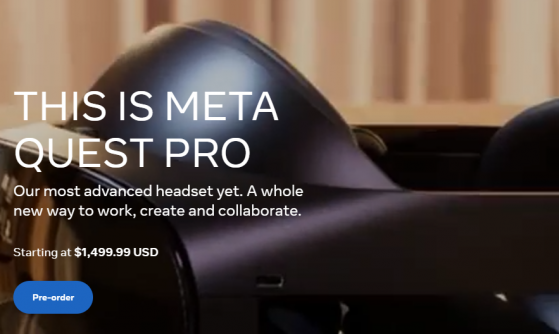 1500美元！Meta公布全新VR头显 性能、价格都向高端升级