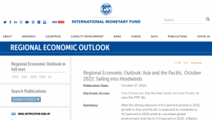 Read more about the article IMF：亚太今明两年增长将放缓 但仍是全球经济中亮点 提供者 财联社