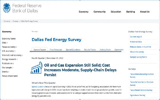 达拉斯联储调查：美页岩油产量增长放缓 成本和经济不确定性令油市前景蒙阴