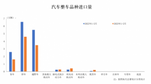 Read more about the article 中汽协：1-2月整车进口量同比下降33.7% 进口金额同比下降16.3% 提供者 智通财经