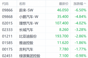 Read more about the article 特斯拉Q4业绩不佳引发市场担忧 蔚来小鹏领跌汽车股 提供者 财联社