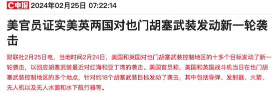 红海新一轮冲突爆发 油运市场承压短期运价持续高位