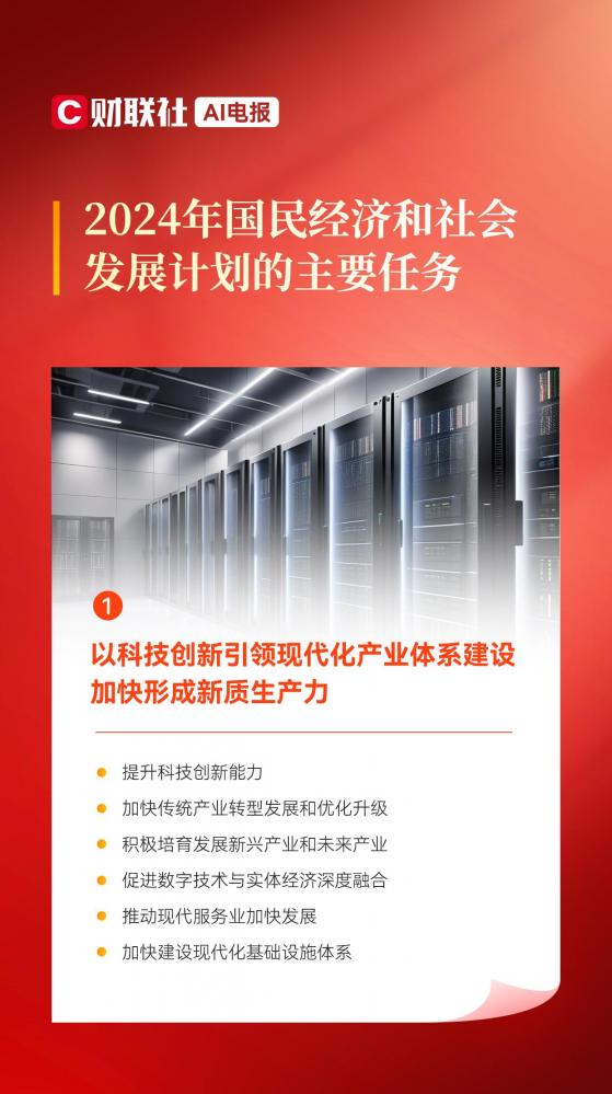 十张AI电报带你看2024年国民经济和社会发展计划的主要任务